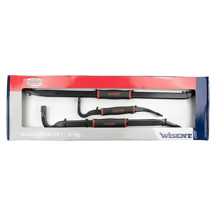 Wisent Nageleisen-Set - 3 -tlg., Spezialstahl - Nagelhebel-Set von Wisent, 3-teilig. Dieses Set bietet hochwertige Werkzeuge für vielfältige Anwendungen im Handwerksbereich.