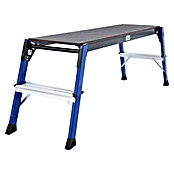 Krause Monto Arbeitsplattform StepTop (L x B x H: 1,1 x 0,41 x 0,14 m, Arbeitshöhe: 2,45 m, Aluminium)