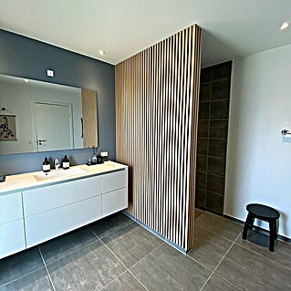 FibroTech Akustikpaneel Unika 25 (Light Oak, 2.440 x 600 x 22 mm)
