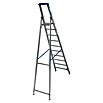 Krause Stehleiter (10 Stufen, Arbeitshöhe: 4,35 m, Aluminium)