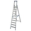 Krause Stehleiter (10 Stufen, Arbeitshöhe: 4,35 m, Aluminium)