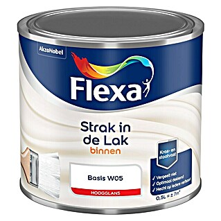 Flexa Strak in de Lak Lak binnen (Mengkleur basis, 500 ml, Hoogglans)
