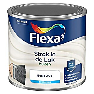 Flexa Strak in de Lak Lak buiten (Mengkleur basis, 500 ml, Zijdeglans)