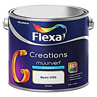 Flexa Creations Muurverf (Mengkleur basis, Zijdemat, 2,5 l)