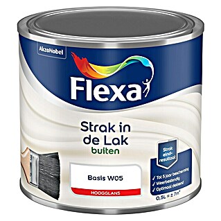 Flexa Strak in de Lak Lak voor kozijnen en deuren buiten (Mengkleur basis, 500 ml, Hoogglans)