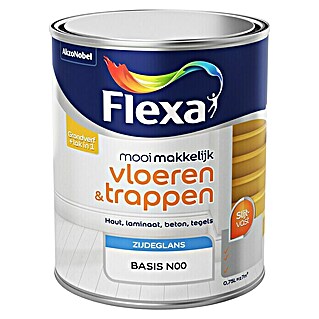 Flexa Mooi Makkelijk Lak Vloeren & Trappen (Mengkleur basis, 750 ml, Zijdeglans)