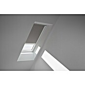 Velux Dachfensterrollo Solar DSL PK06 0705SWL (Farbe: Grau - 0705SWL, Farbe Schiene: Weiß, Solarbetrieben) | BAUHAUS