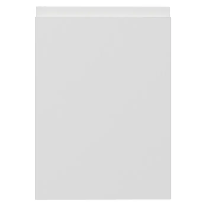 Top Jota Elemento lateral mueble cocina - An x Al: 60 x 85 cm, Blanco mate - Un panel rectangular blanco y sencillo, perfecto para interiores modernos. Sus líneas limpias transmiten elegancia y simplicidad.