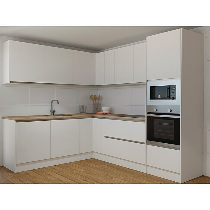 Top Sena Puerta para mueble de cocina alto derecha (An x Al: 59,7 x 89,8  cm, Blanco mate)