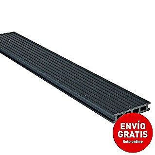 Tablón para terraza WPC Vulcano Eco Friendly (Gris, 300 x 15 x 2,8 cm)