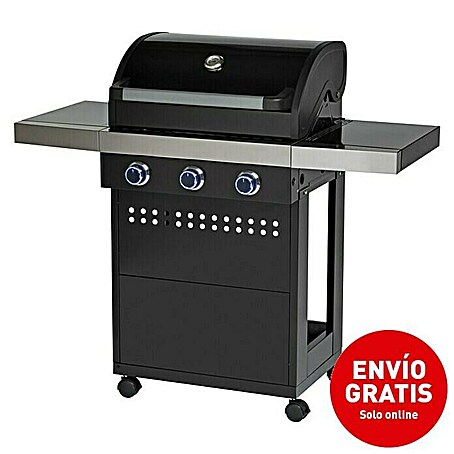 Grillstar Barbacoa de gas Atlanta II 300 (Superficie de la parrilla (An x Pr): 62 x 41,5 cm, 10,5 kW, Número de quemadores: 3)