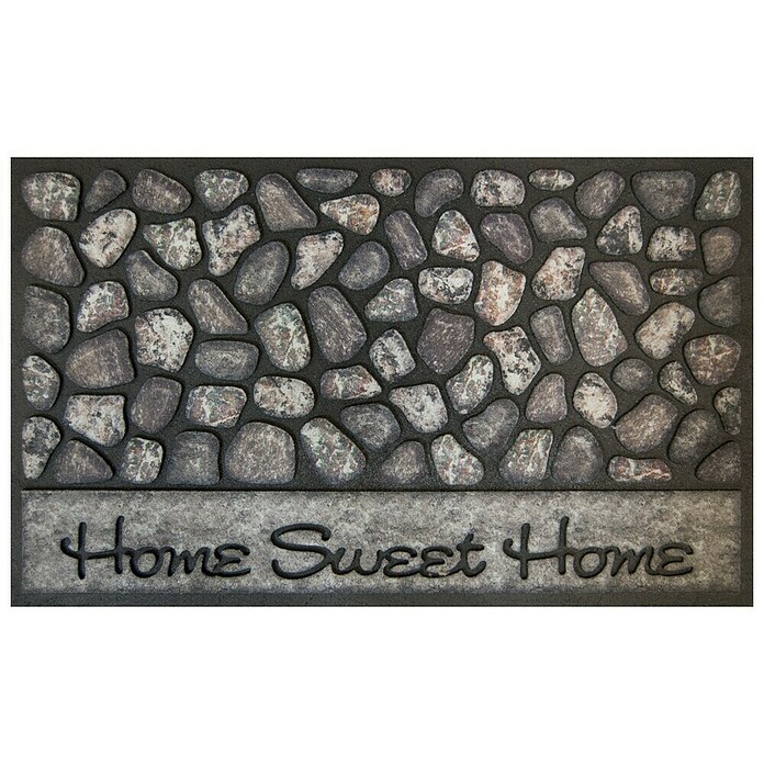 Predpražnik Home Sweet Home (Kamni, 45 x 76 cm, Reciklirane pnevmatike ...
