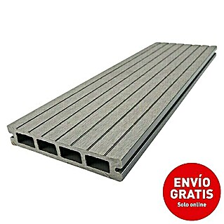 Dioco Tablón para terraza WPC (L x An x Es: 220 x 14,5 x 2,2 cm, Gris)