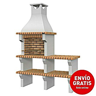 Barbacoa de obra Silves y mesa lateral (Superficie parrilla: 62 x 38 cm, Hormigón)