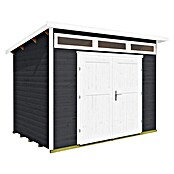 Weka Gartenhaus 264 Gr. 3 (Außenmaß inkl. Dachüberstand (B x T): 330 x 249 cm, Holz, Anthrazit) | BAUHAUS
