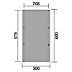 Weka Carport 606 A (Außenmaß inkl. Dachüberstand (B x T): 3 x 6 m, Einzelcarport, Kesseldruckimprägniert) | BAUHAUS