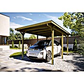 Weka Carport 606 (Außenmaß inkl. Dachüberstand (B x T): 3 x 5 m, Einzelcarport, Kesseldruckimprägniert) | BAUHAUS