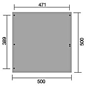 Weka Carport 616 A (Außenmaß inkl. Dachüberstand (B x T): 5 x 5 m, Doppelcarport, Kesseldruckimprägniert, Einfahrtshöhe: 2,17 m) | BAUHAUS