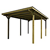 Weka Carport 606 (Außenmaß inkl. Dachüberstand (B x T): 3 x 5 m, Einzelcarport, Kesseldruckimprägniert) | BAUHAUS