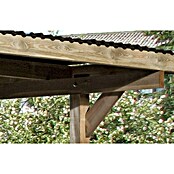 Weka Carport 606 (Außenmaß inkl. Dachüberstand (B x T): 3 x 5 m, Einzelcarport, Kesseldruckimprägniert) | BAUHAUS