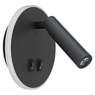 Globo Aplique de pared LED Many (6 W, Negro, Blanco cálido, 14,6 x 14,6 cm)