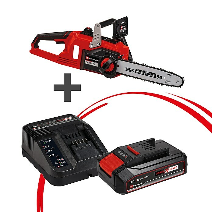 Einhell Power X-Change 18V Maschinenpaket (Akku-Kettensäge FORTEXXA 18/30 + Starter-Kit (-50%)) | BAUHAUS