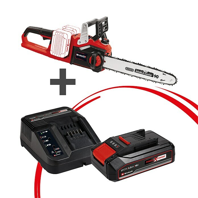 Einhell Power X-Change 18V Maschinenpaket (Akku-Kettensäge GE-LC 36/35 Li-Solo + Starter-Kit (-50%)) | BAUHAUS