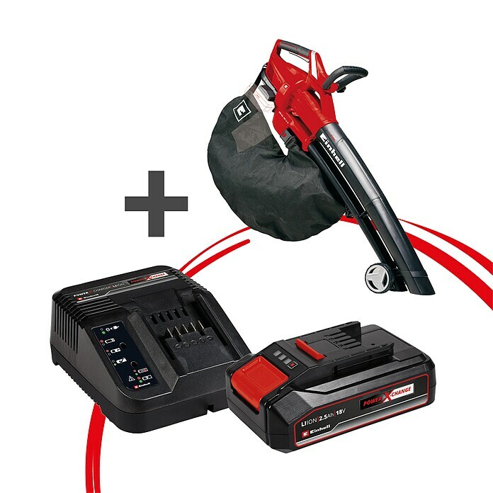 Einhell Power X-Change 18V Maschinenpaket (Akku-Laubsauger GE-CL 36 Li + Starter-Kit (-50%)) | BAUHAUS