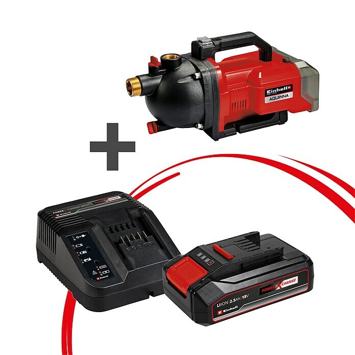 Einhell Power X-Change 18V Maschinenpaket (Akku-Gartenpumpe AQUINNA 36/30 + Starter-Kit (-50%)) | BAUHAUS