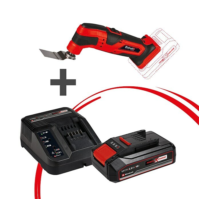 Einhell PXC 18V Set orodij  (Akumulatorsko večfunkcijsko orodje TC-MG 18 Li-Solo + Starter set) | 2304 - Akku Multifunktion Werkzeug | BBDH - Hobel-/ Oberfräsen | BBD - Elektro WZ/Großmaschinen | BB - ElektroWZ/Großmaschinen | B - Werkz/Masch/Maschzubeh/Auto | BAUHAUS