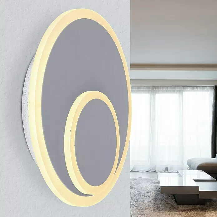 Globo LED-Wandleuchte rund VILLA - 16 W, Warmweiß - Bildausschnitt