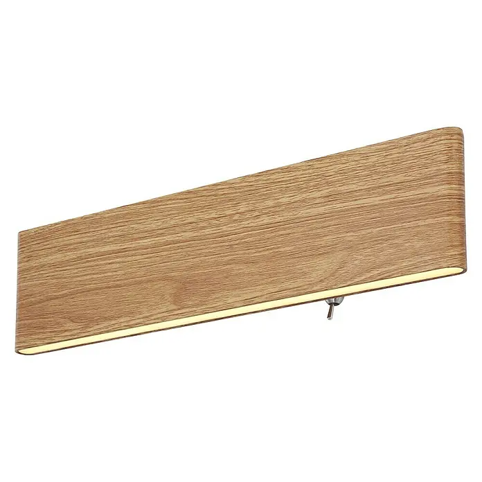 Globo LED-Wandleuchte SIEGFRIED - B x H: 29,5 x 8 cm, 12 W, Holz, Warmweiß - Elegante Holz-Wandleuchte für stimmungsvolle Beleuchtung. Perfekt für Wohnräume mit natürlichem Touch und warmem Lichtakzent.