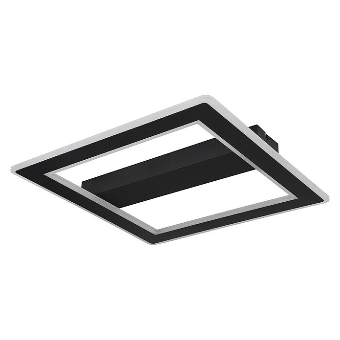 Globo LED stropna svjetiljka Mattia  (30 W, D x Š x V: 45 x 45 x 5 cm, Crna, Topla bijela) | BAUHAUS