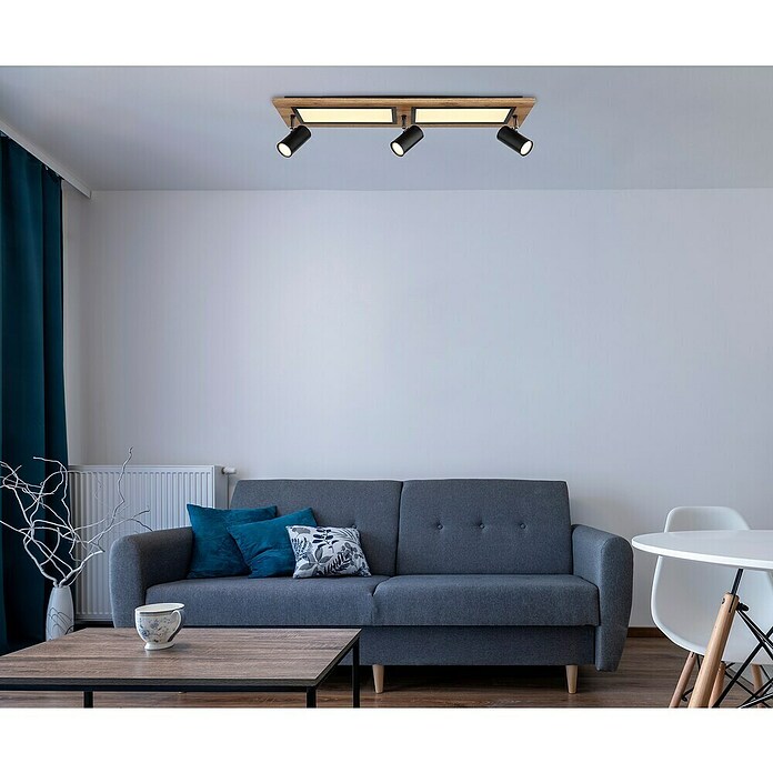 Globo Regleta Ulla (24 W, L x An x Al: 80 x 20 x 18 cm, Negro, Otros) | BAUHAUS