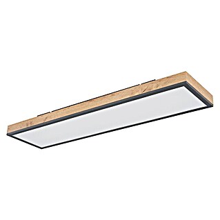 Globo Doro LED-Panel Holzoptik (24 W, 80 x 20 cm, Holzoptik/Graphit, Warmweiß)