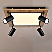 Globo Deckenstrahler ULLA (24 W, L x B x H: 45 x 45 x 13 cm, Schwarz, Sonstige) | BAUHAUS