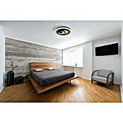 Globo LED-Deckenleuchte rund CHESSY (50 W, Ø x H: 500 mm x 7 cm, Schwarz, Warmweiß) | BAUHAUS