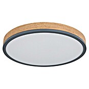 Globo Doro LED-Deckenleuchte rund Holzoptik (24 W, Durchmesser: 45 cm, Graphit/Holzoptik, Warmweiß) | BAUHAUS