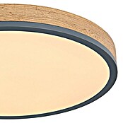 Globo Doro LED-Deckenleuchte rund Holzoptik (24 W, Durchmesser: 45 cm, Graphit/Holzoptik, Warmweiß) | BAUHAUS