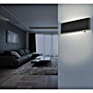 Globo LED-Wandleuchte SIEGFRIED (B x H: 22,5 x 8 cm, 8 W, Schwarz, Warmweiß) | BAUHAUS