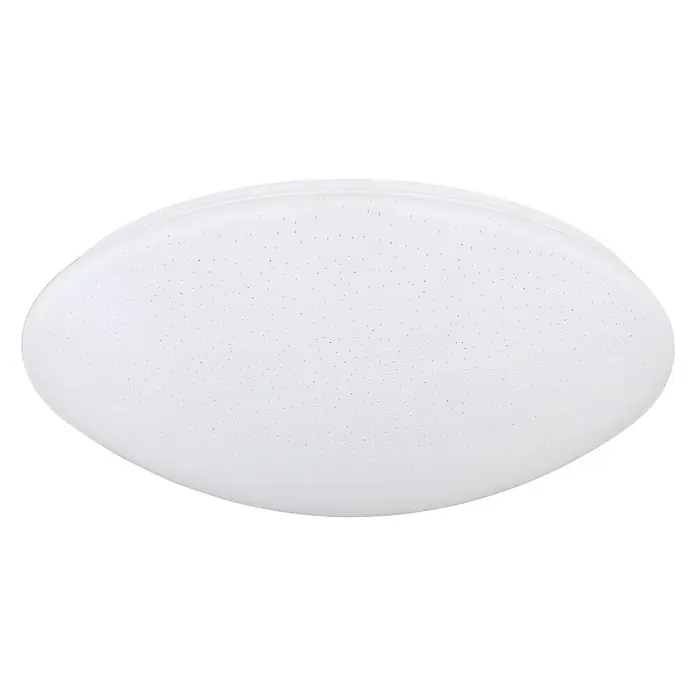 Globo Atreju I Deckenleuchte rund ATREJU I - 24 W, Ø x H: 410 mm x 10,5 cm, Weiß, Sonstige - Flache, ovale LED-Deckenleuchte in Weiß mit feinen Lichtpunkten für eine elegante Raumbeleuchtung.