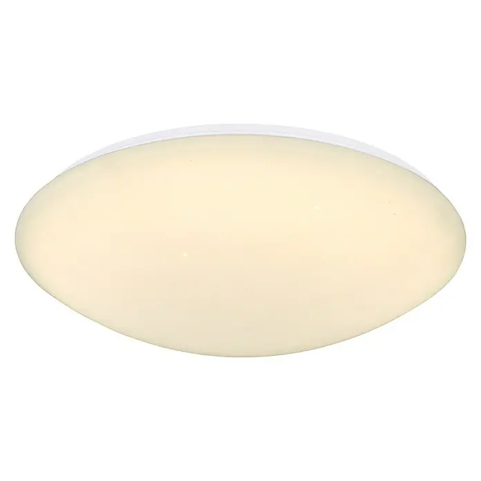 Globo Atreju I Deckenleuchte rund ATREJU I - 24 W, Ø x H: 410 mm x 10,5 cm, Weiß, Sonstige - Ovale Deckenleuchte mit weißem Rahmen und warmweißem Licht für eine angenehme Atmosphäre im Raum.