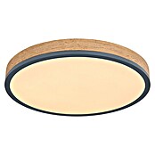 Globo Doro LED-Deckenleuchte rund Holzoptik (24 W, Durchmesser: 45 cm, Graphit/Holzoptik, Warmweiß) | BAUHAUS