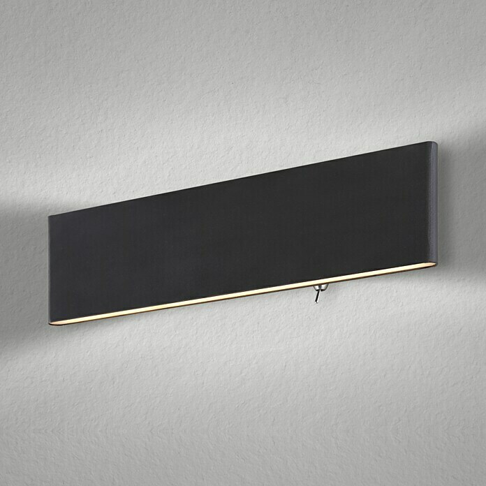 Globo LED-Wandleuchte SIEGFRIED (B x H: 22,5 x 8 cm, 8 W, Schwarz, Warmweiß)  | BAUHAUS