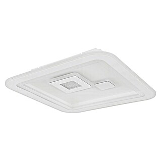 Globo LED stropna svjetiljka Valeria (40 W, D x Š x V: 46,6 x 46,6 x 7,4 cm, Bijela, Topla bijela, Kvadratna)