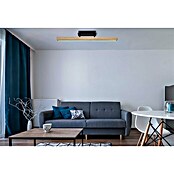 Globo Doro LED-Deckenleuchte Holzoptik (24 W, L x B x H: 81,5 x 7,5 x 14 cm, Holzoptik/Schwarz, Warmweiß) | BAUHAUS