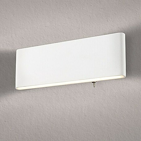 Globo LED-Wandleuchte SIEGFRIED (B x H: 22,5 x 8 cm, 8 W, Weiß, Warmweiß)