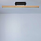 Globo Doro LED-Deckenleuchte Holzoptik (24 W, L x B x H: 81,5 x 7,5 x 14 cm, Holzoptik/Schwarz, Warmweiß) | BAUHAUS