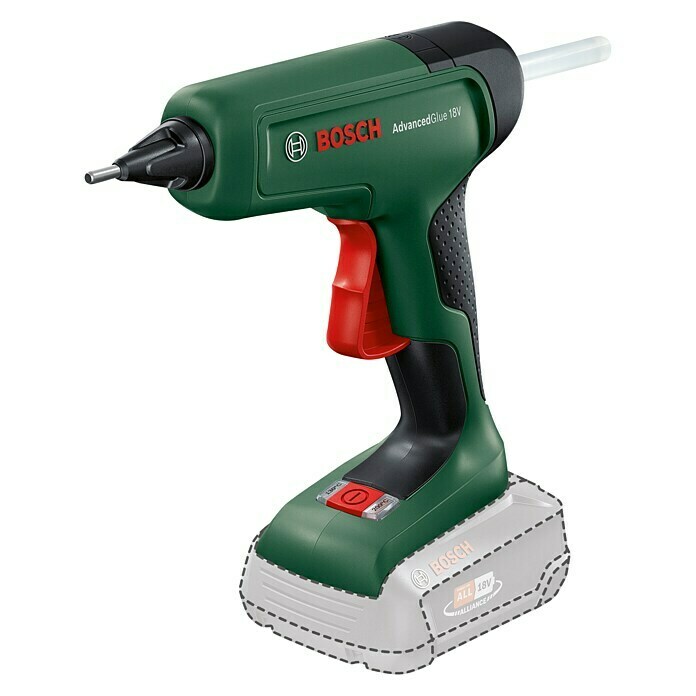 Bosch 18 V Power for All Akku-Heißklebepistole AdvancedGlue 18V18 V, Ohne Akku, Temperaturbereich: +130 °C bis +200 °C Diagonal View