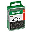 Spax T-Star plus Universalschraube (Ø x L: 4,5 x 20 mm, Vollgewinde, 100 Stk., Schwarz) | BAUHAUS